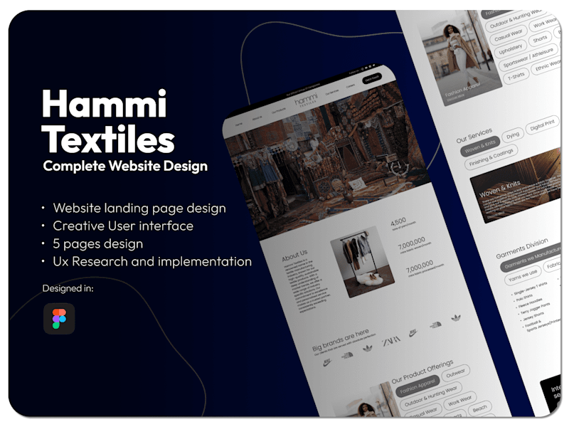 Cover image for Textile Website design