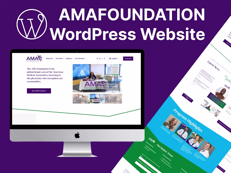Cover image for The AMA Foundation | Wordpress Website