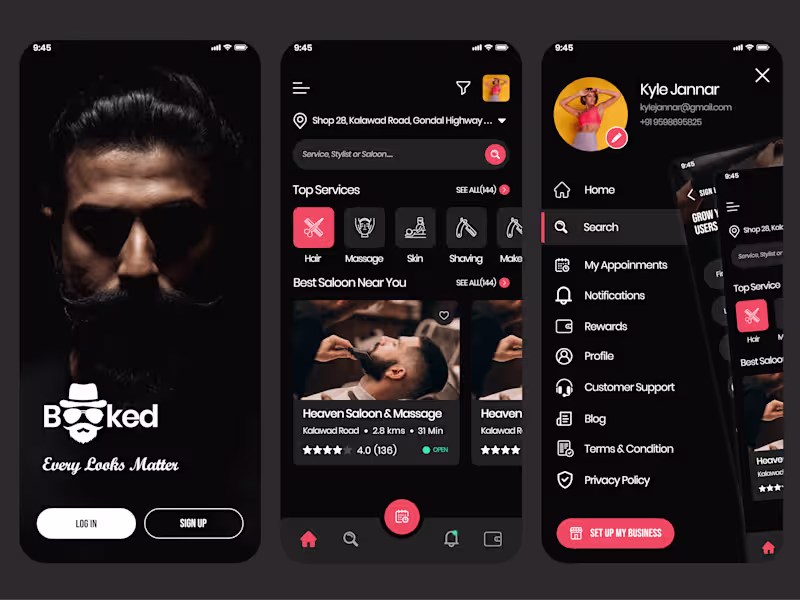 Cover image for Booked - Salon Booking App