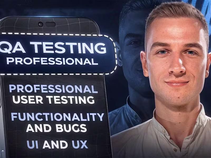 Cover image for I will test and QA your website or app for bugs and usability