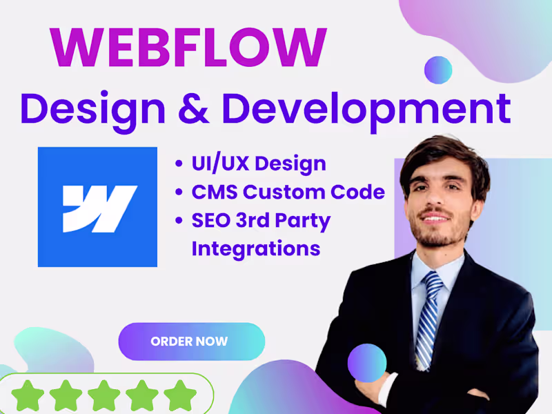 Cover image for Webflow Development for Responsive Website