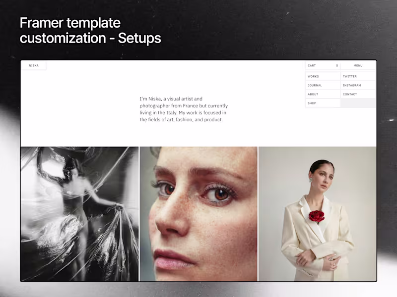 Cover image for Framer template customization - Setups