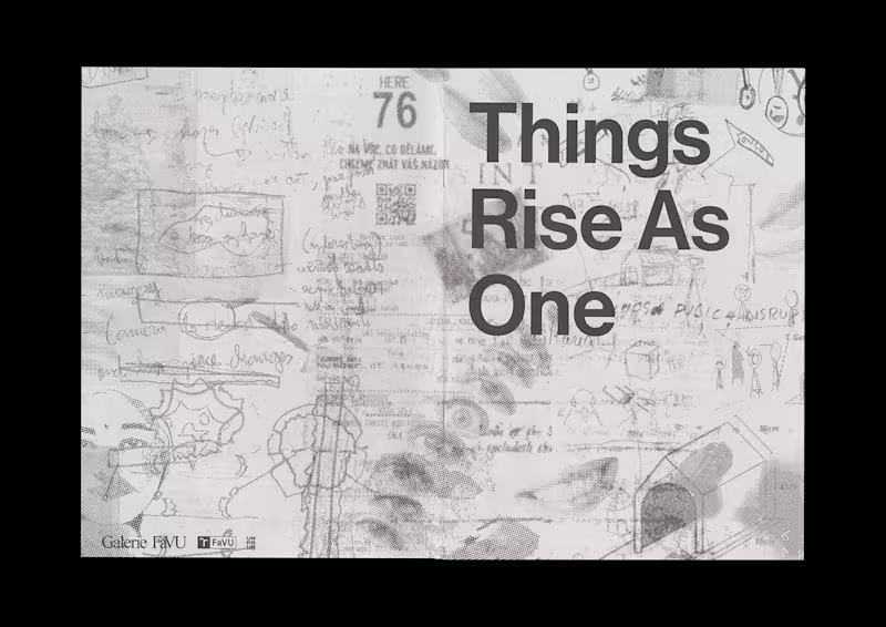 Cover image for Exhibition "Things Rise As One" catalogue design