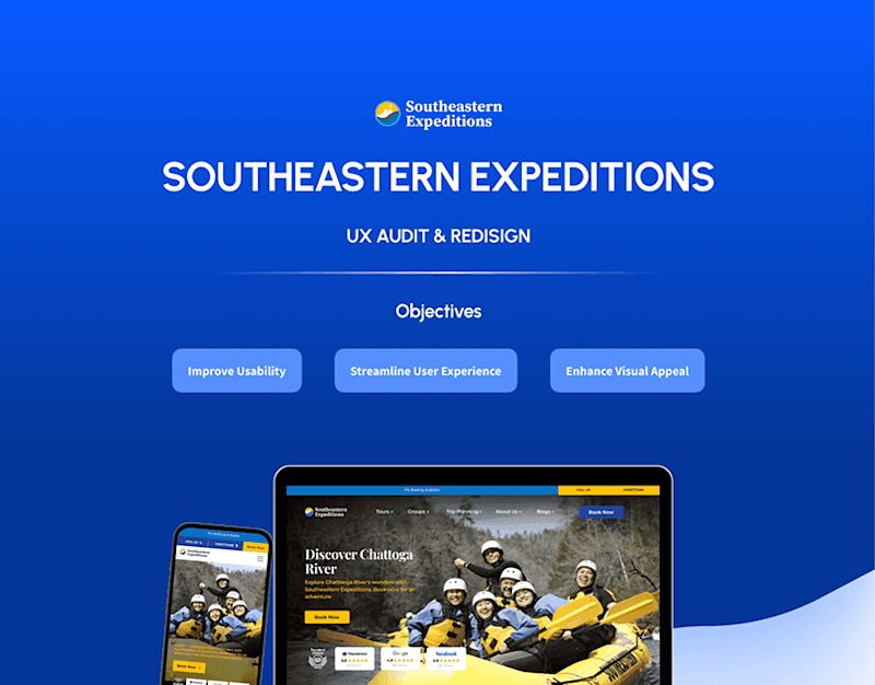 Cover image for Southeastern Expeditions - UX AUDIT & REDESIGN :: Behance