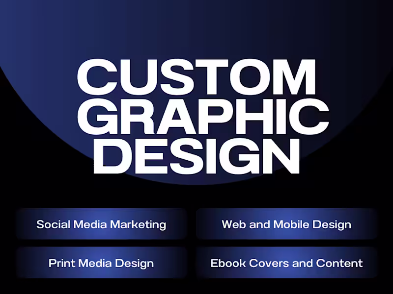 Cover image for Custom Graphics for Web, Print & Social