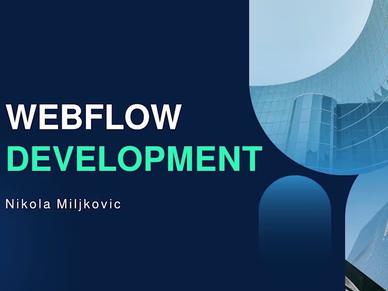 Cover image for Freelance Webflow Development Services