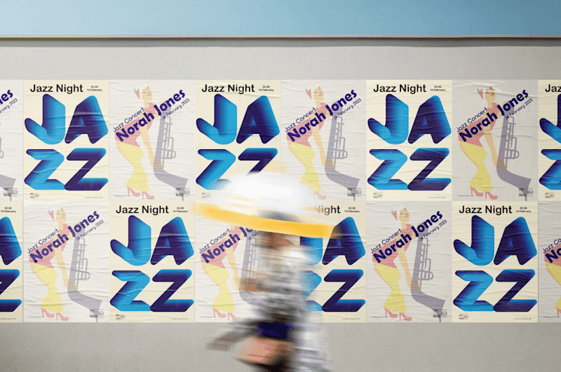 Cover image for jazz night poster design :: Behance