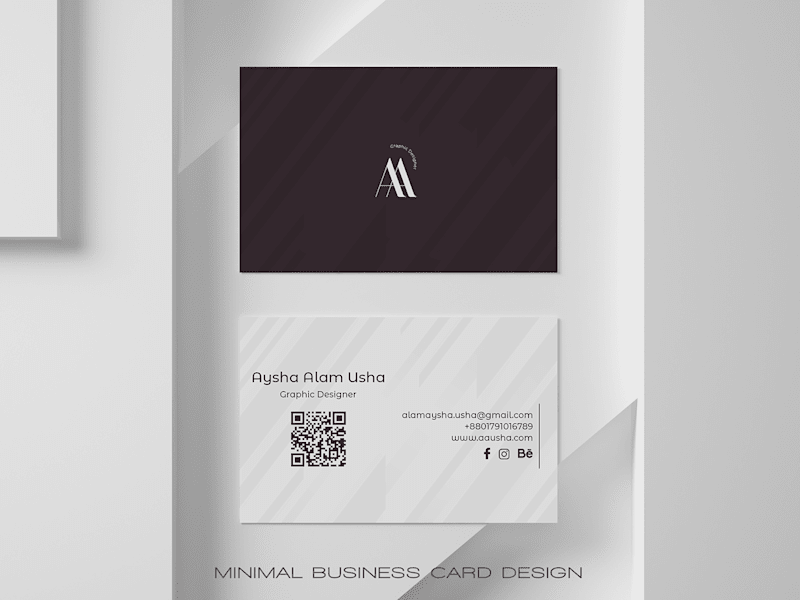 Cover image for Minimal Business Card Design on Behance