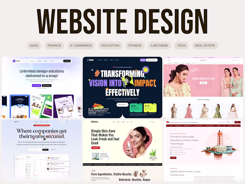 Cover image for Multi Page Website Design In Figma
