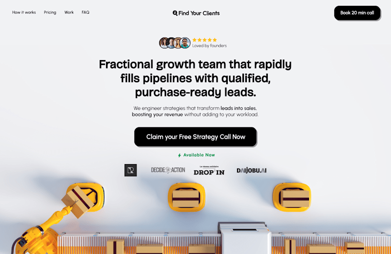 Cover image for Marketing Agency Landing Page Design Hero Section