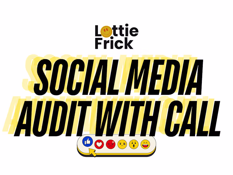 Cover image for Social Media Audit & 90 Minute Consulting Call