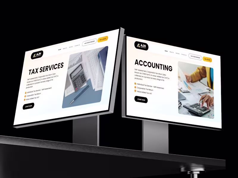 Cover image for Tax & Accounting — Website & Brand Identity