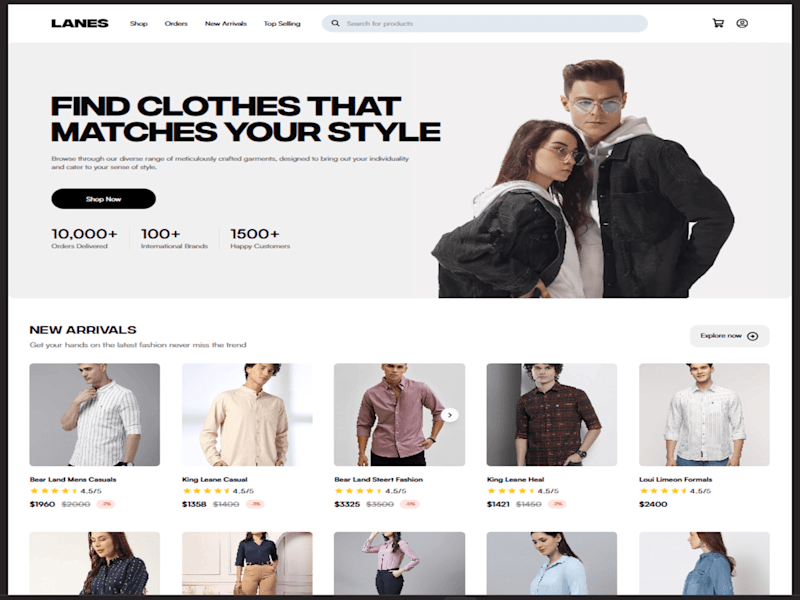 Cover image for Lanes Ecommerce – E-commerce Platform - Personal Project