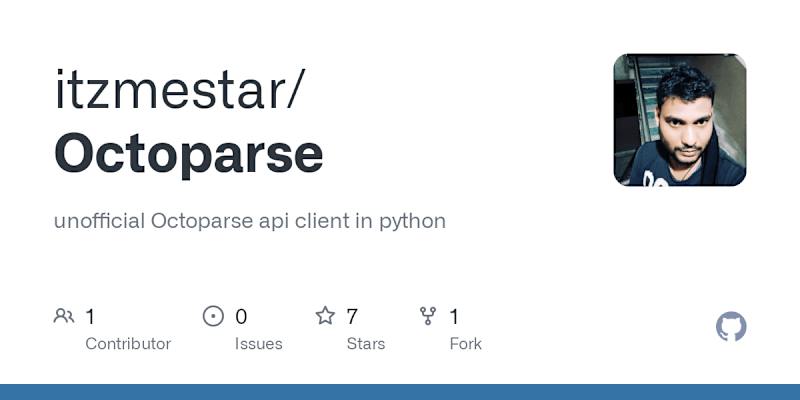 Cover image for itzmestar/Octoparse