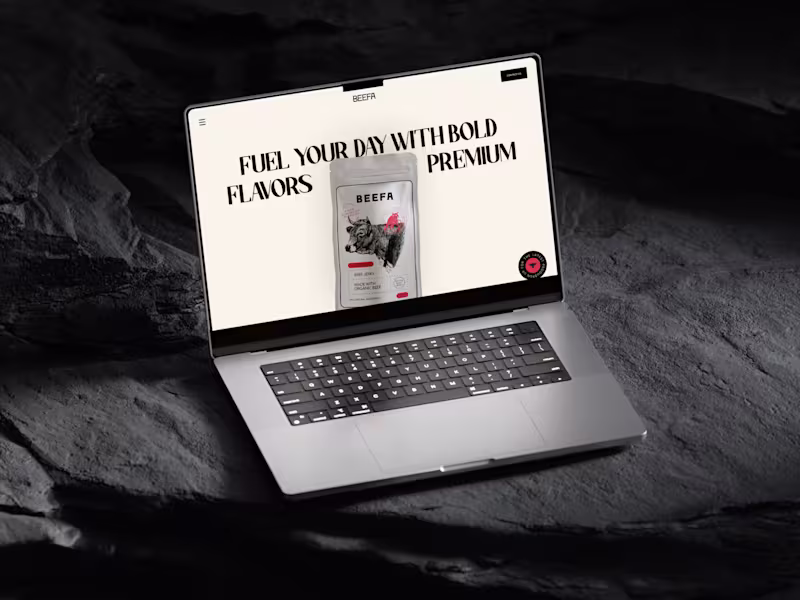 Cover image for Beefa — Premium Beef Jerky Brand Website