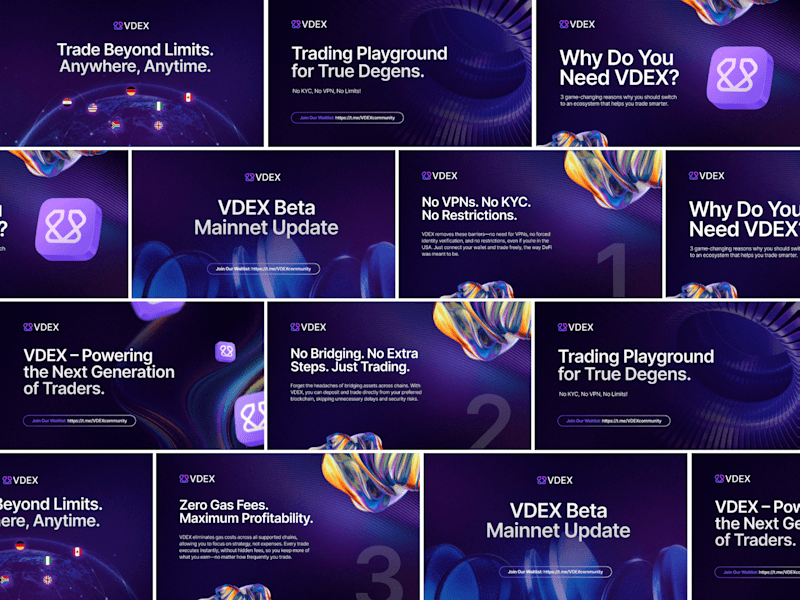 Cover image for Social Media Designs For VDEX