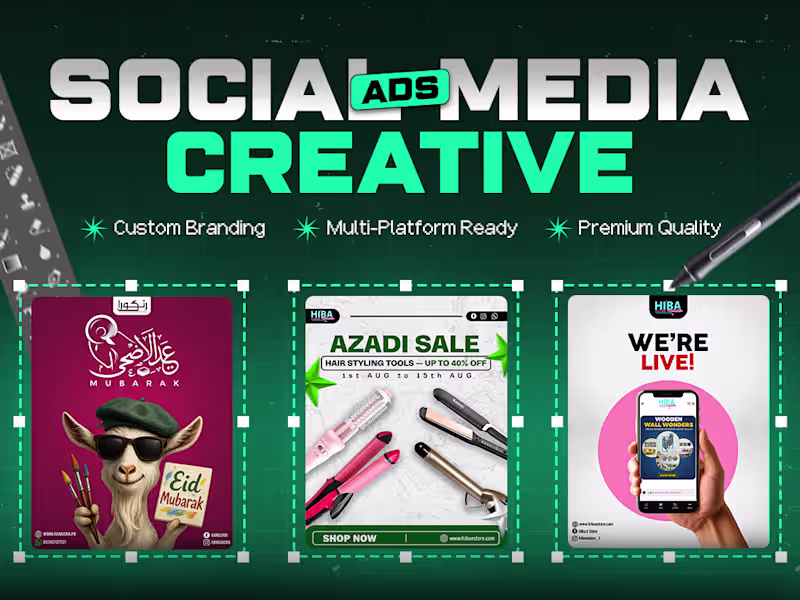 Cover image for Creative Social Media Posts & Ad Designs for All Platforms