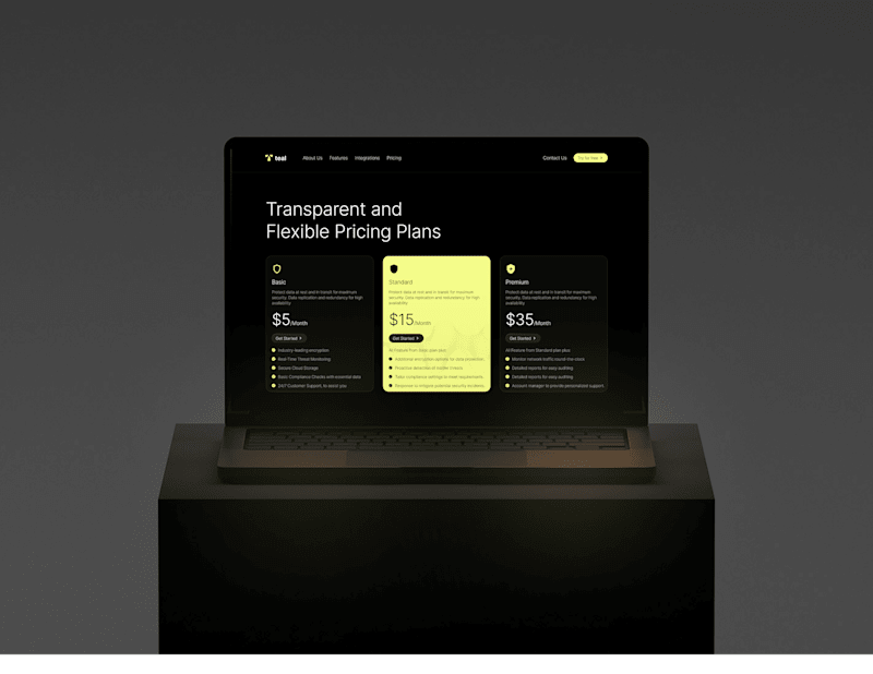 Cover image for Teal Saas Website 