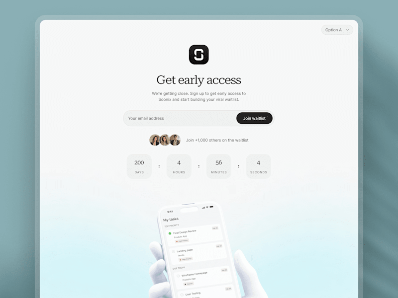 Cover image for Waitlist Page Designed & Developed in Framer