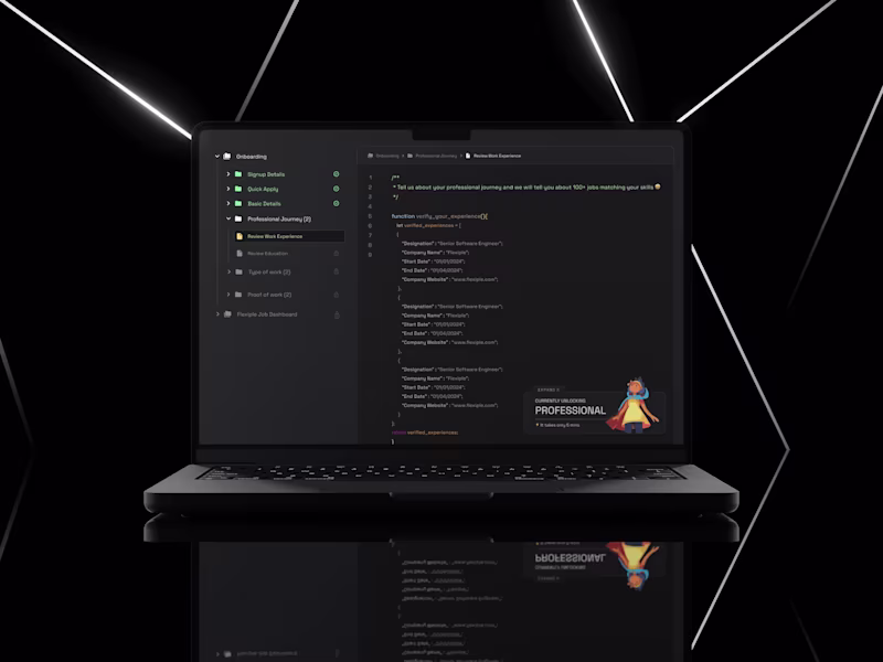 Cover image for Flexiple Job Portal: Redesigning the Onboarding Experience
