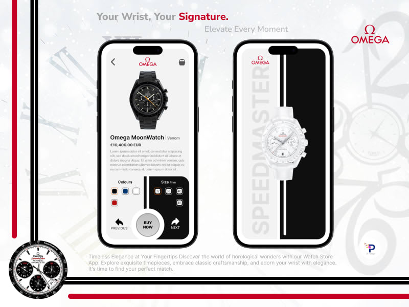 Cover image for E- commerce app design for watch store