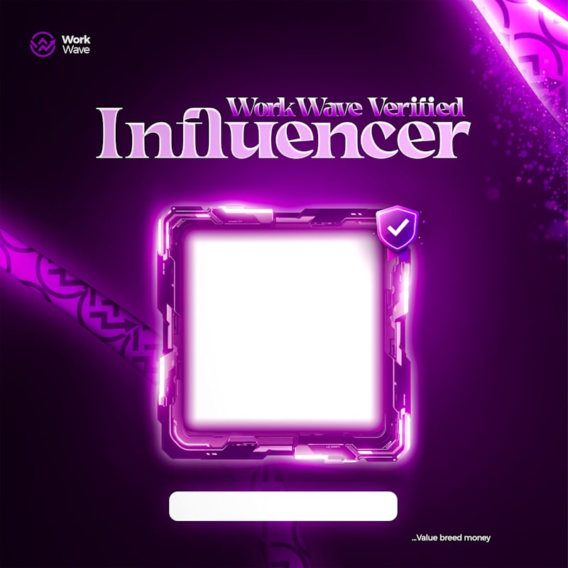 Cover image for Digital Badge Frame Design – Verified WorkWave Influencer