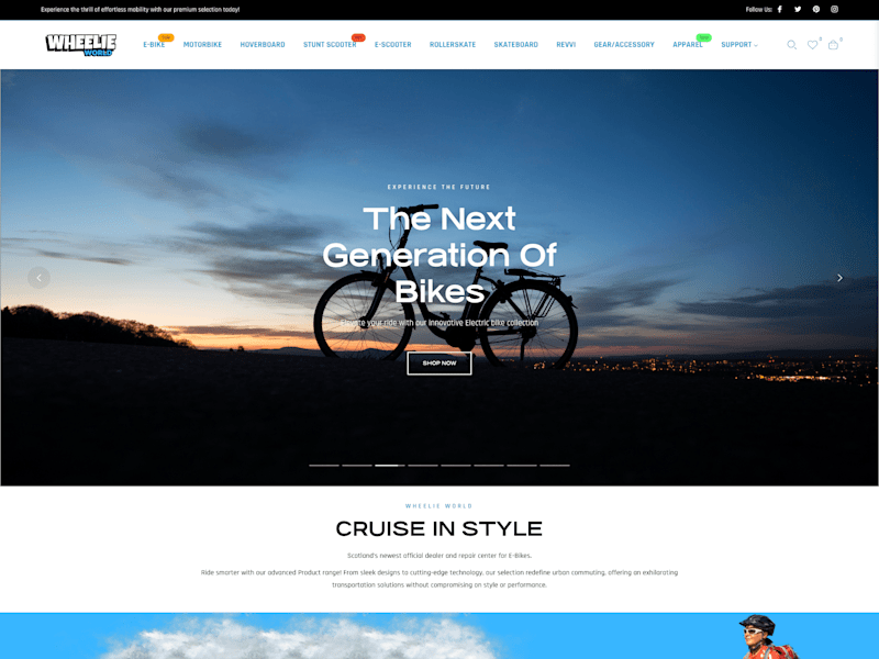 Cover image for Shopify Store For Products & Services Related To Ebikes
