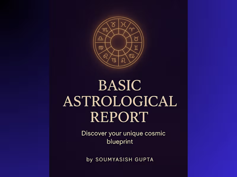 Cover image for Basic Astrological Report