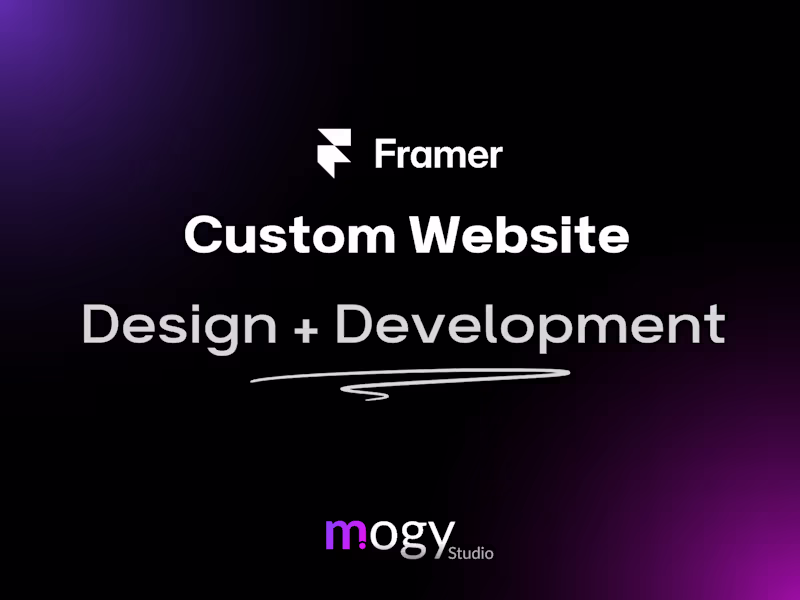 Cover image for Custom Framer Website (Design & Development)