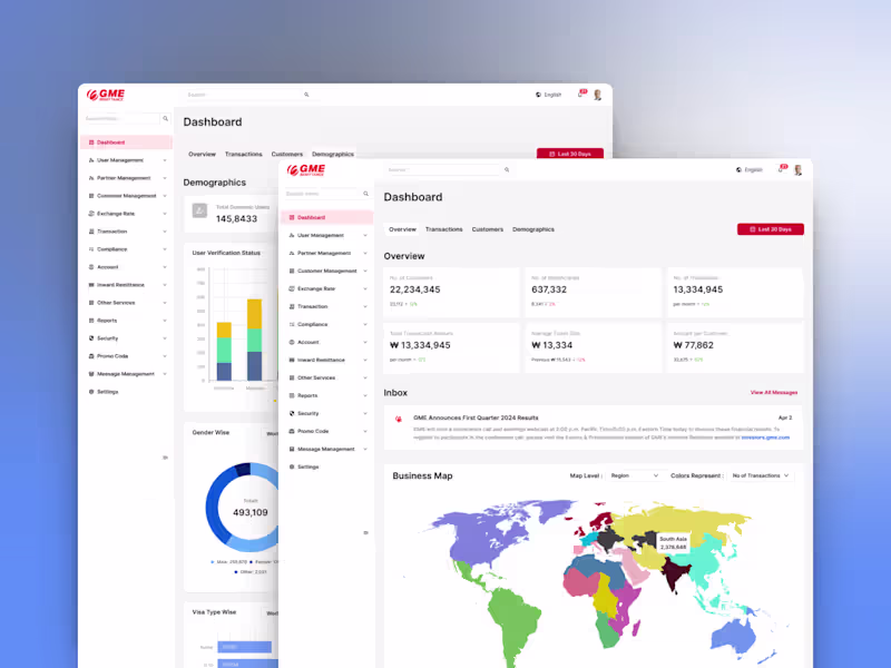 Cover image for Remittance System UIUX Design
