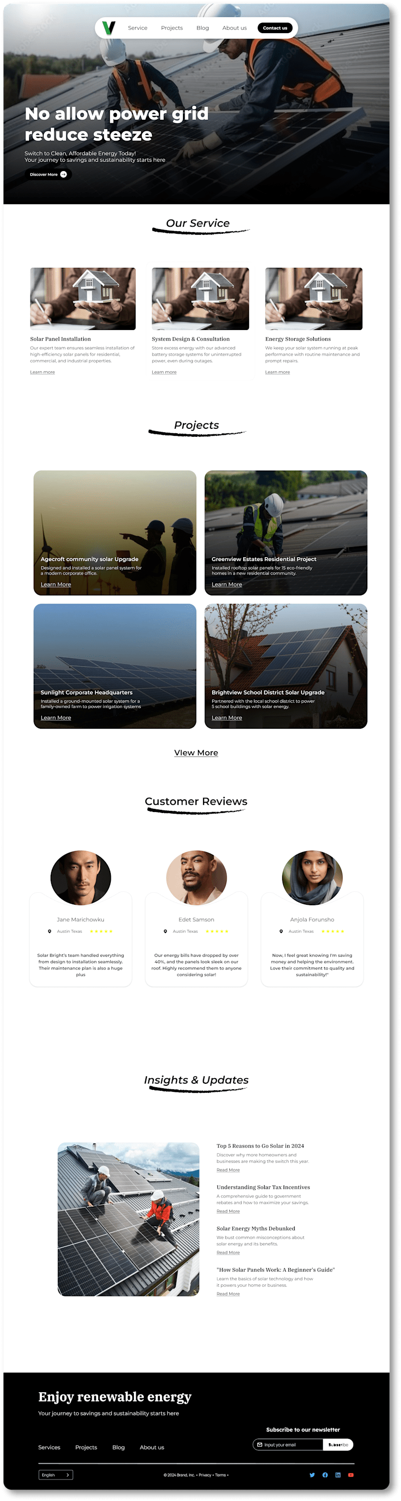 Cover image for Solar website for Vole