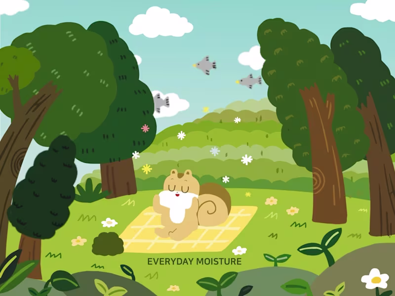 Cover image for Green tea package illustration