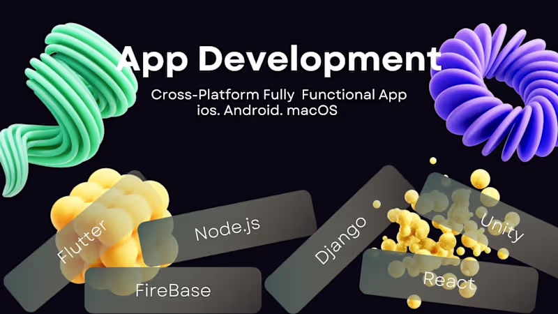 Cover image for Cross Platform App Development for ios, Android and macOs