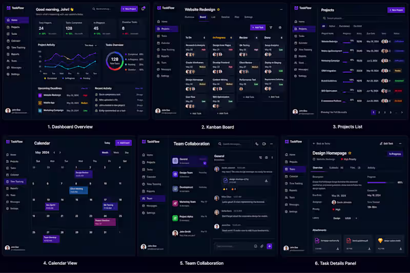 Cover image for TaskFlow Pro is a modern,