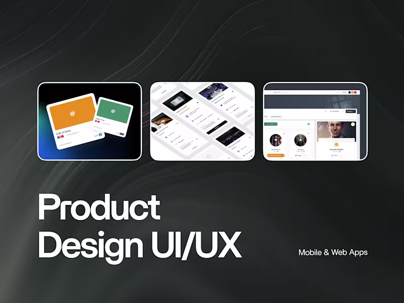 Cover image for Product Design UI/UX