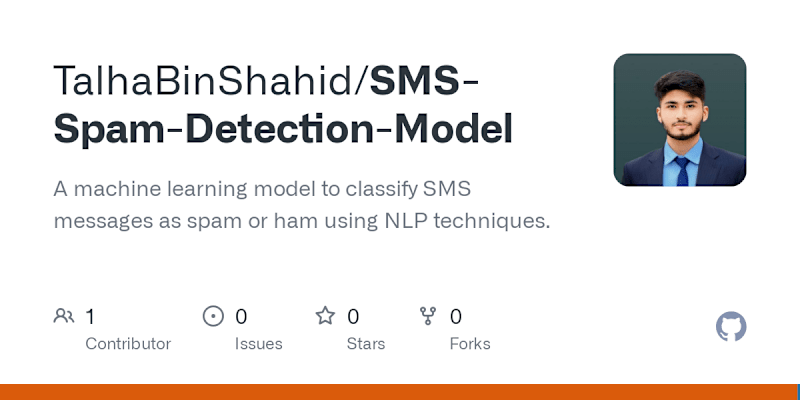 Cover image for TalhaBinShahid/SMS-Spam-Detection-Model