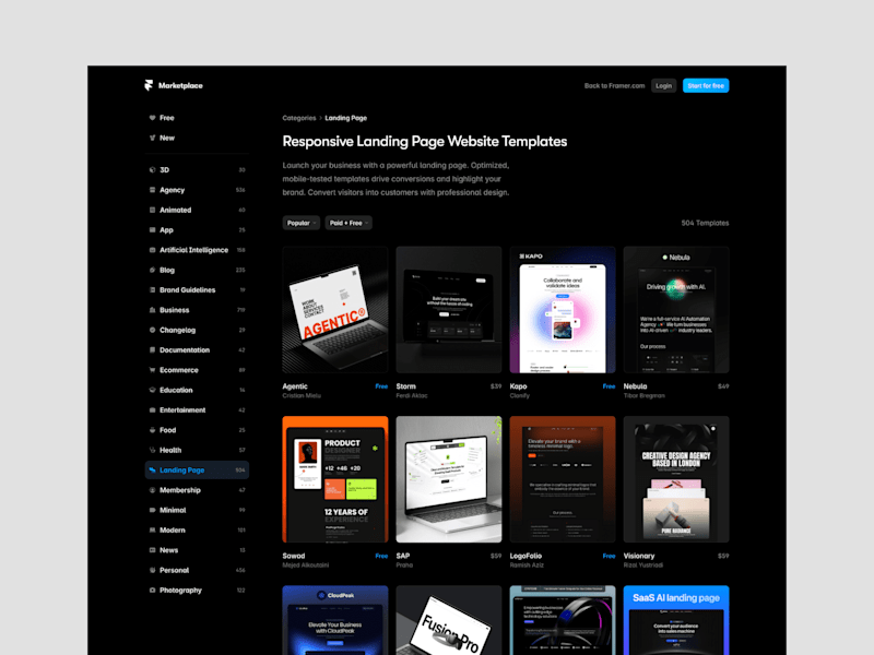Cover image for Framer Template: Landing Page Setup + Launch