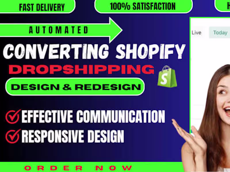 Cover image for I will design and redesign pet clothing jewelry shopify website