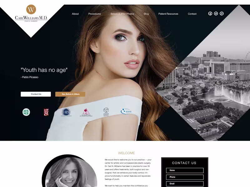 Cover image for Cosmetic Surgery Website Design