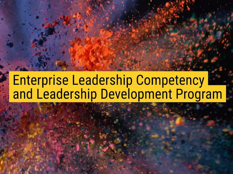 Cover image for Leadership Development Program for Enterprise Growth