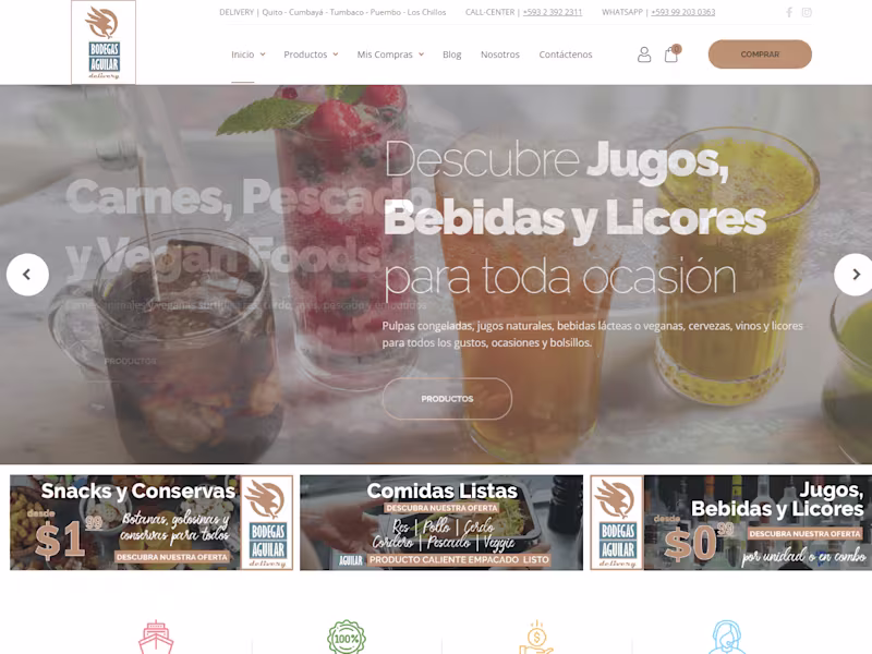 Cover image for Bodegas Aguilar - Ecommerce website