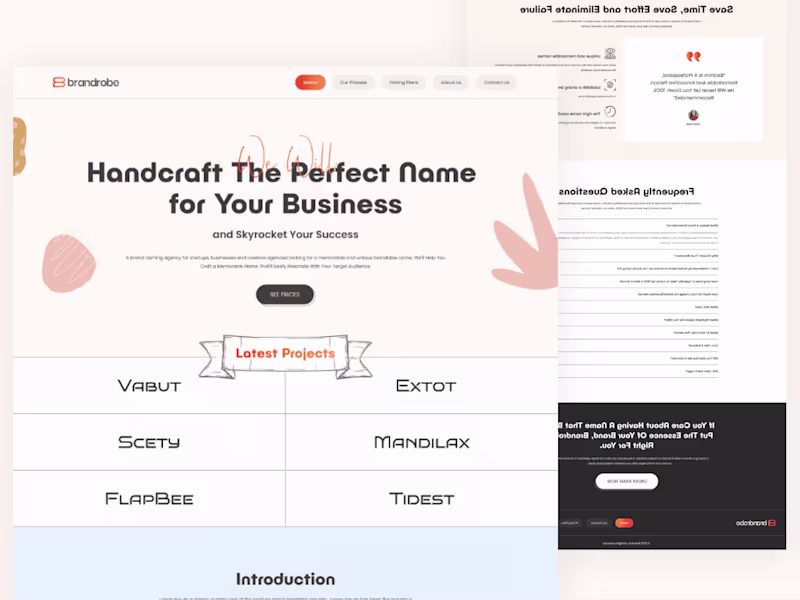 Cover image for Brandrobe Landing Page