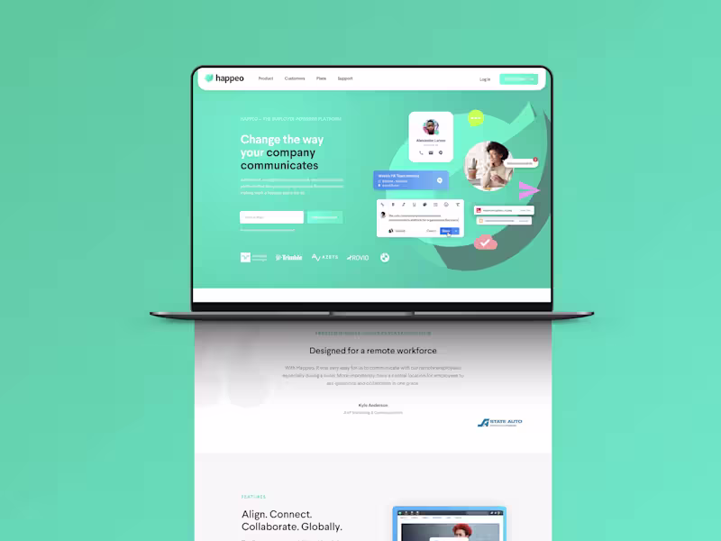 Cover image for Happeo Website Redesign