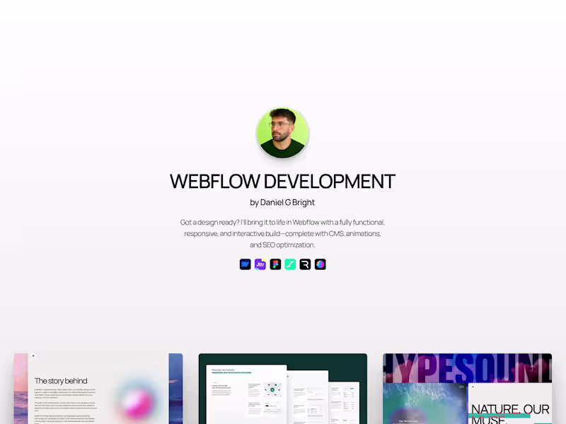 Cover image for Webflow • Landing Page Development