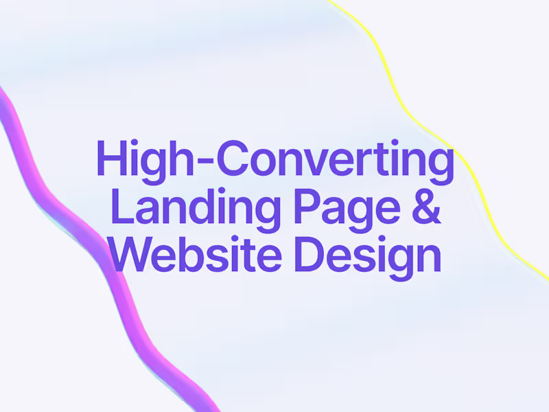 Cover image for High-Converting Landing Page & Website Design