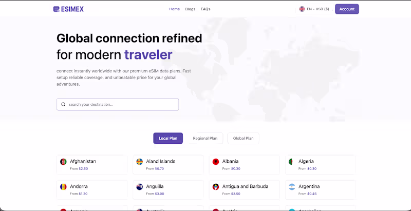 Cover image for eSIM marketplace platform