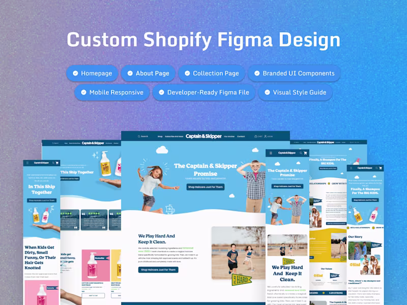 Cover image for Custom Shopify Store Design in Figma – Conversion-Focused 