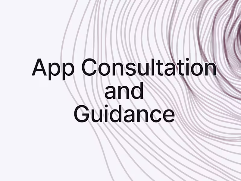 Cover image for iOS App Consultation and Guidance 