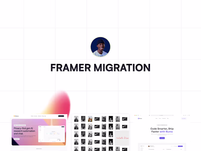 Cover image for Framer Migration
