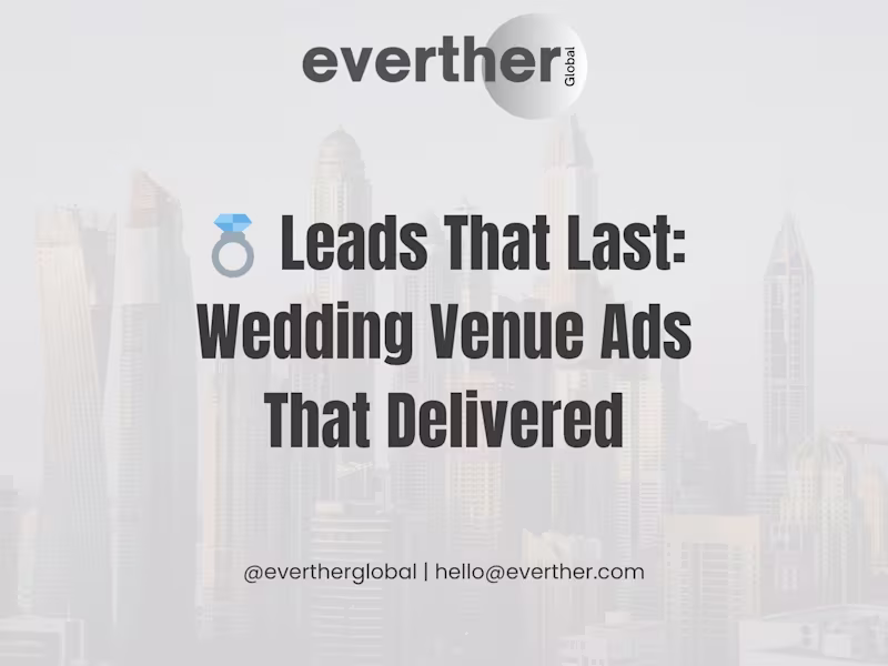 Cover image for Google Ads – Wedding Venue Ads( Australia Lead Boost)